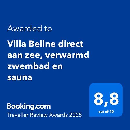 Villa Beline Direct Aan Zee, Verwarmd Zwembad En Sauna تريبانج كروشيتسا المظهر الخارجي الصورة