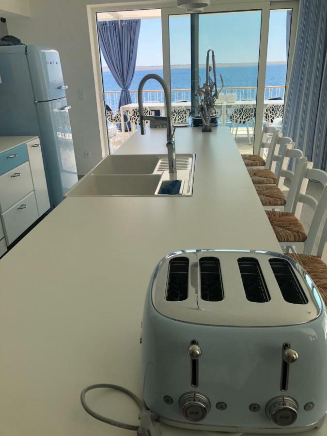 Villa Beline Direct Aan Zee, Verwarmd Zwembad En Sauna تريبانج كروشيتسا المظهر الخارجي الصورة