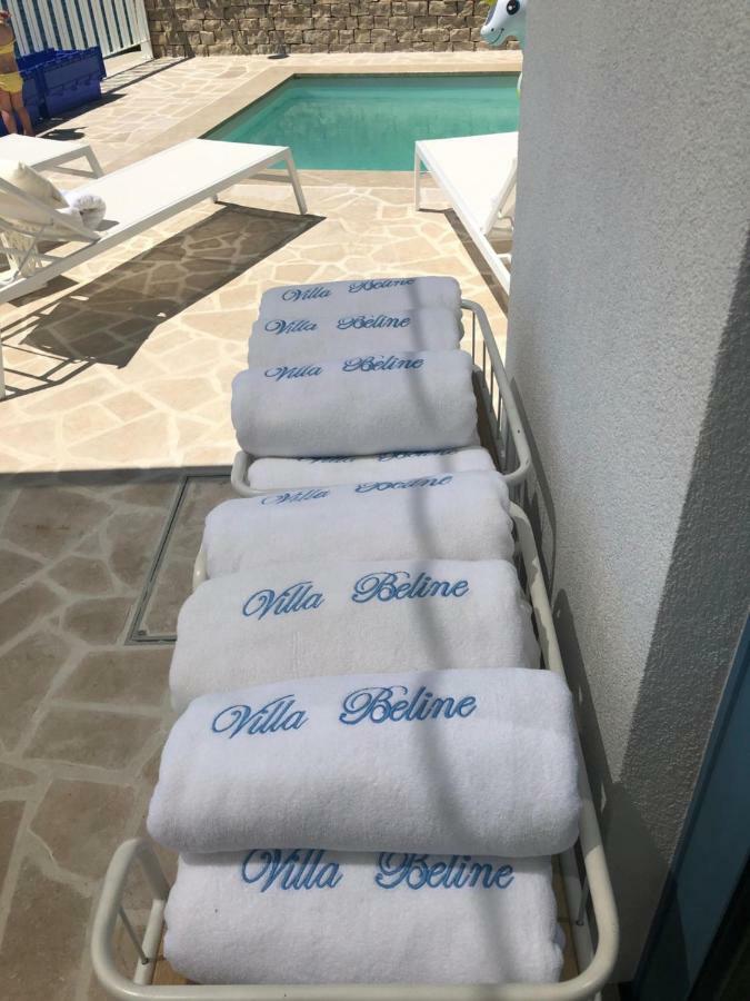 Villa Beline Direct Aan Zee, Verwarmd Zwembad En Sauna تريبانج كروشيتسا المظهر الخارجي الصورة